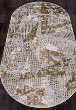 Ковер TOKIO_17520A, 0,8*1,5, OVAL, BROWN - GREY