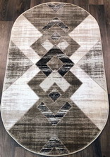 Ковер TOKIO_17971A, 0,8*1,5, OVAL, CREAM - BEIGE
