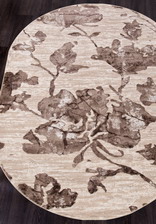 Ковер TOKIO_17974A, 0,8*1,5, OVAL, BEIGE - BROWN