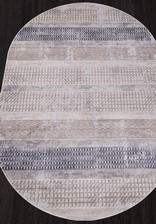 Ковер TOKIO_21000A, 3*4, OVAL, CREAM - GREY