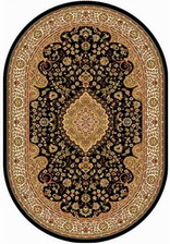Ковер VALENCIA_D403, 2,5*5, OVAL, BLACK