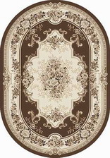 Ковер VALENCIA DELUXE_4015, 3*4, OVAL, BROWN