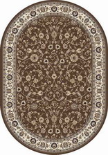 Ковер VALENCIA DELUXE_d251, 2,5*4, OVAL, BROWN