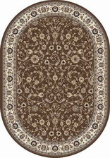 Ковер VALENCIA DELUXE_d251, 1*2, OVAL, BROWN