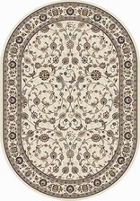 Ковер VALENCIA DELUXE_d251, 1*2, OVAL, CREAM-BROWN