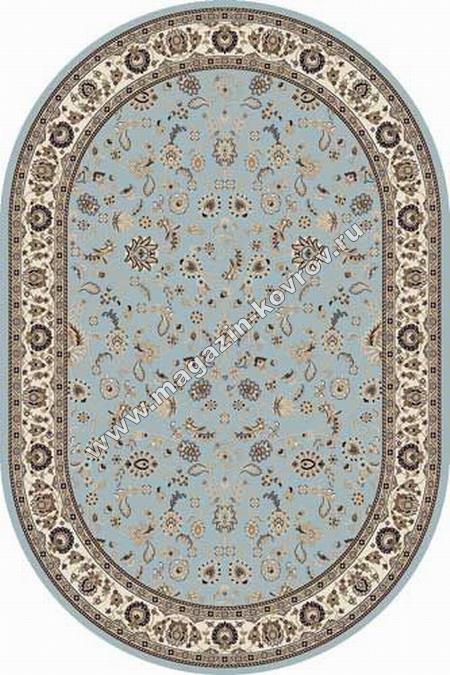 VALENCIA DELUXE_d251, 1*2, OVAL, L.BLUE-BROWN
