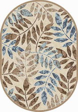 Ковер VALENCIA DELUXE_d309, 2*3, OVAL, CREAM-BROWN