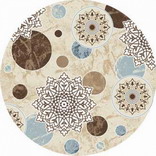 Ковер VALENCIA DELUXE_d309, 2*2, DAIRE, CREAM-BROWN