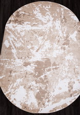 Ковер VALENCIA DELUXE_D943, 2,5*3,5, OVAL, BEIGE-BROWN