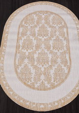 Ковер VEGAS_S001, 1,6*2,3, OVAL, CREAM