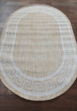 Ковер VEGAS_S002, 1*2, OVAL, BEIGE