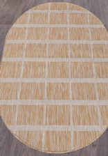 Ковер VEGAS_S004, 2*2,9, OVAL, BEIGE